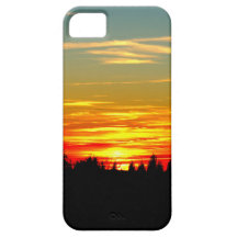 Rojo tarde iPhone 5 protector