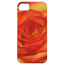 Rojo vibrante y foto macra subió melocotón iPhone 5 Case-Mate cárcasas