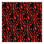 Rojo y negro invitación personalizada