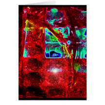 Rojo y negro tarjeta