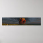 Rojo y oro (anchos triples) poster