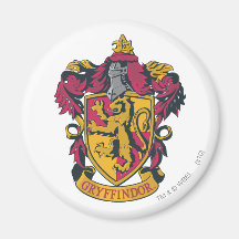 Rojo y oro del escudo de Gryffindor Imán Para Frigorífico