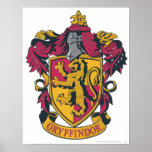 Rojo y oro del escudo de Gryffindor Impresiones