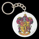 Rojo y oro del escudo de Gryffindor llaveros