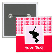 Rollerblading lindo pin
