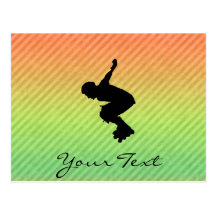 Rollerblading Tarjeta Postal