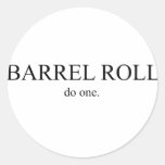 Rollo de barril 2 etiqueta redonda