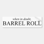 Rollo de barril 7 etiqueta de parachoque