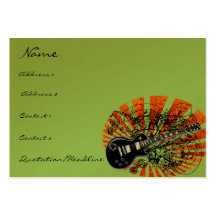 Rollo de la roca N de la partitura del vintage Tarjeta Personal