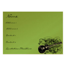 Rollo de la roca N de la partitura del vintage Tarjetas De Visita