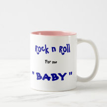 Rollo de la roca n, para mí, "BEBÉ " Tazas