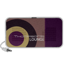 rollo retro del n de la roca altavoces de viajar