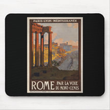 Roma con el Mont-Cenis Alfombrilla De Ratones
