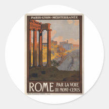 Roma con el Mont-Cenis Etiqueta