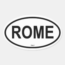 ROMA PEGATINAS ÓVALES