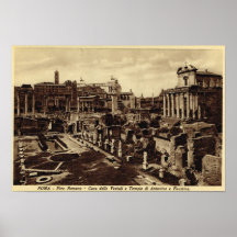 Roma, romano de Foro Posters