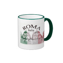 Roma selló tazas de café