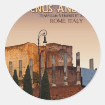 Roma - templo de Venus y de Roma Pegatinas