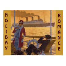 Romance del día de fiesta tarjeta postal