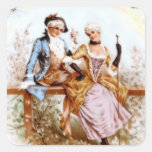 romance francés del siglo XVIII Calcomanías Cuadradases
