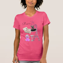 Romance rosado femenino elegante del vintage de Pa Camiseta