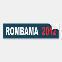 Rombama para el presidente 2012 etiqueta de parachoque