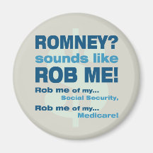 Romney anti "Romney me suena como Rob!" Político Imanes De Nevera