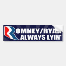 Romney/de Ryan pegatina para el parachoques siempr Pegatina De Parachoque