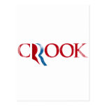 Romney es un Crook.png Postal