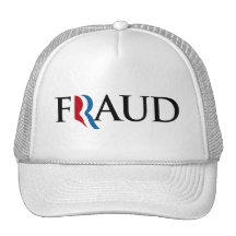 ROMNEY ES UN FRAUDE - .PNG GORROS BORDADOS