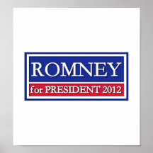 Romney para el presidente 2012 poster
