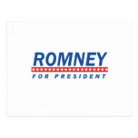 ROMNEY PARA el PRESIDENTE (azul) Tarjetas Postales