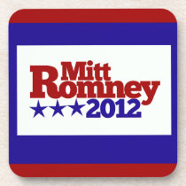 Romney para el presidente posavasos de corcho