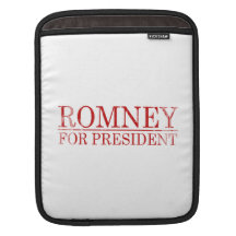 ROMNEY PARA el PRESIDENTE (rojo) Fundas Para iPads
