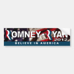 Romney/Ryan 2012 - crea en América Pegatina De Parachoque