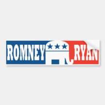 Romney/Ryan 2012 Etiqueta De Parachoque