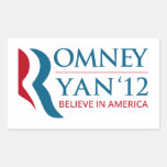 Romney/Ryan 2012 para el presidente de los E.E.U.U Etiquetas