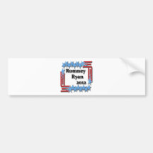 Romney Ryan 2012 Pegatina De Parachoque