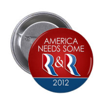 Romney Ryan - América necesita un cierto R y R Pins