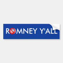 ROMNEY USTED ETIQUETA DE PARACHOQUE