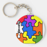 Rompecabezas del autismo llavero