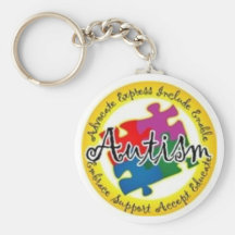 rompecabezas del autismo llavero personalizado