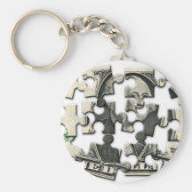 Rompecabezas del dólar llavero personalizado