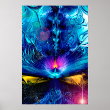 Romper arte abstracto poster