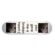rompiendo el corazón, rompiendo el corazón, usted  patín personalizado