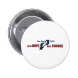 Ron Paul 2012: Esperanza real, cambio real Pins