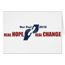 Ron Paul 2012: Esperanza real, cambio real Tarjetas