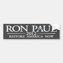 Ron Paul 2012 Etiqueta De Parachoque