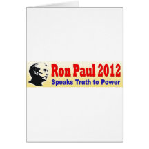 Ron Paul 2012 habla verdad al poder Felicitación
