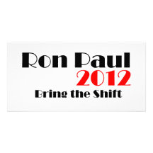 Ron Paul 2012 Tarjeta Fotografica Personalizada